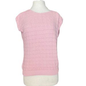 Vintage Sweaters USA Inc Pink Sleeveless Sweater | Size Small